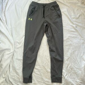 Gray Under Armour Boys Athletic Pants